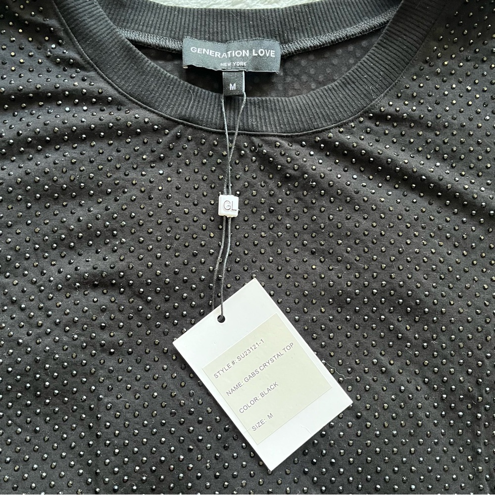 Generation Love Gabs Crystal Top in Black - Picture 4 of 6